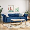 NicBex 84.5"Modular Sofa Couch with Tufted Button Back Modern Suede Fabric 3 Seater Couch with Soft Cushion for Living Room,Apartment - 2 of 4