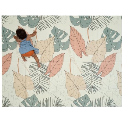 Large Reversible Tropical Leaves Foam Baby Play Mat