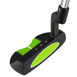 Ultimate 27 Inch Junior Mallet Putter for Kids with Stainless Steel Shaft and Headcover Green/Yellow - 1 of 4
