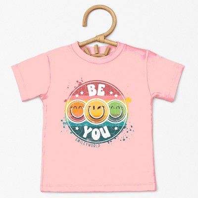 The Juniper Shop SmileyWorld Be You Rainbow Circle Toddler Short Sleeve Tee