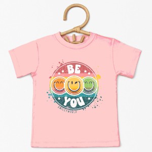 The Juniper Shop SmileyWorld Be You Rainbow Circle Toddler Short Sleeve Tee - 1 of 4