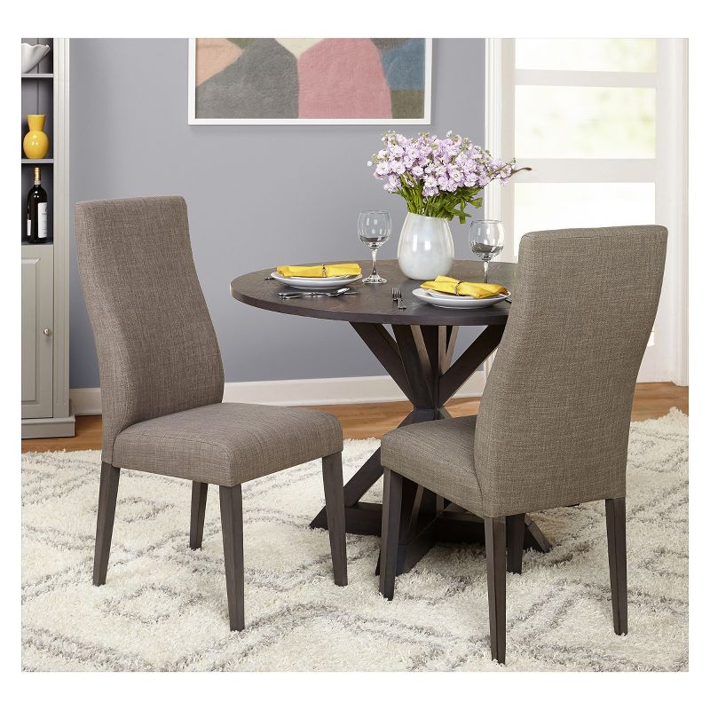 Set of 2 Glen Dining Chairs Gray - Buylateral, 4 of 5