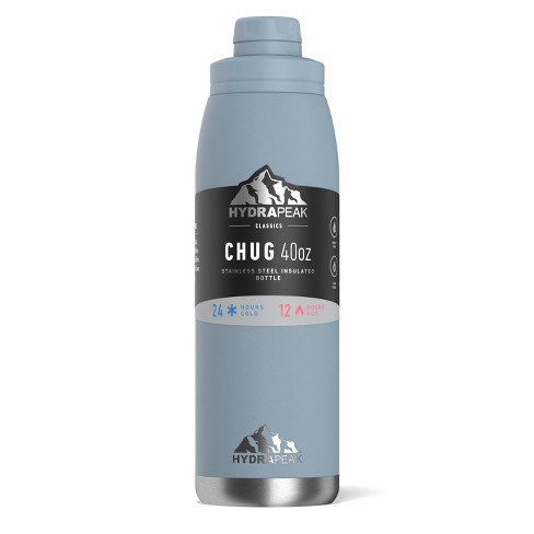 Hydrapeak 40oz Wide Mouth Stainless Steel Water Bottle With Chug Lid Cloud  : Target