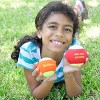 OnCourt OffCourt  Quick Start 60 - orange "two-tone" numbered felt balls - 3 of 3