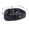 Bean Bag Chair Modern with High-Density Foam Seat for Living Room or Bedroom 59in Wide Two-Seater Sofa-3irtyhousy - 4 of 4