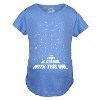 Maternity Force Is Strong Funny Pregnancy T Shirt Graphic For Expecting Mothers - Crazy Dog Maternity T Shirt - 2 of 4