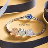 Heart Key Charm European Bead Sterling Silver CZ Ginger Lyne Collection - 4 of 4