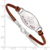 Black Bow Jewelry Sterling Silver Alpha Phi Greek Life Strand Bracelet 7 Inch - 2 of 3