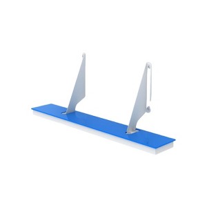SEVOBAL Utility Storage Shelves Bookshelf Single Wide Floating Shelf, Contemporary Wall-Mounted Storage for Living Room, Blue, 26"*5"*2" - 1 of 4