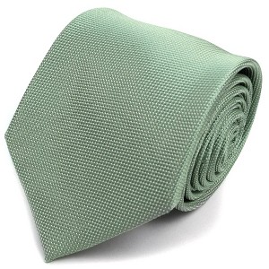 Men's Solid Color Microfiber Poly Woven 3.25 Inch Wide And 57 Inch Long Necktie - 1 of 4
