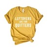 Simply Sage Market Leftovers Are For Quitters Short Sleeve Tee - 2XL - Mustard - 3 of 4