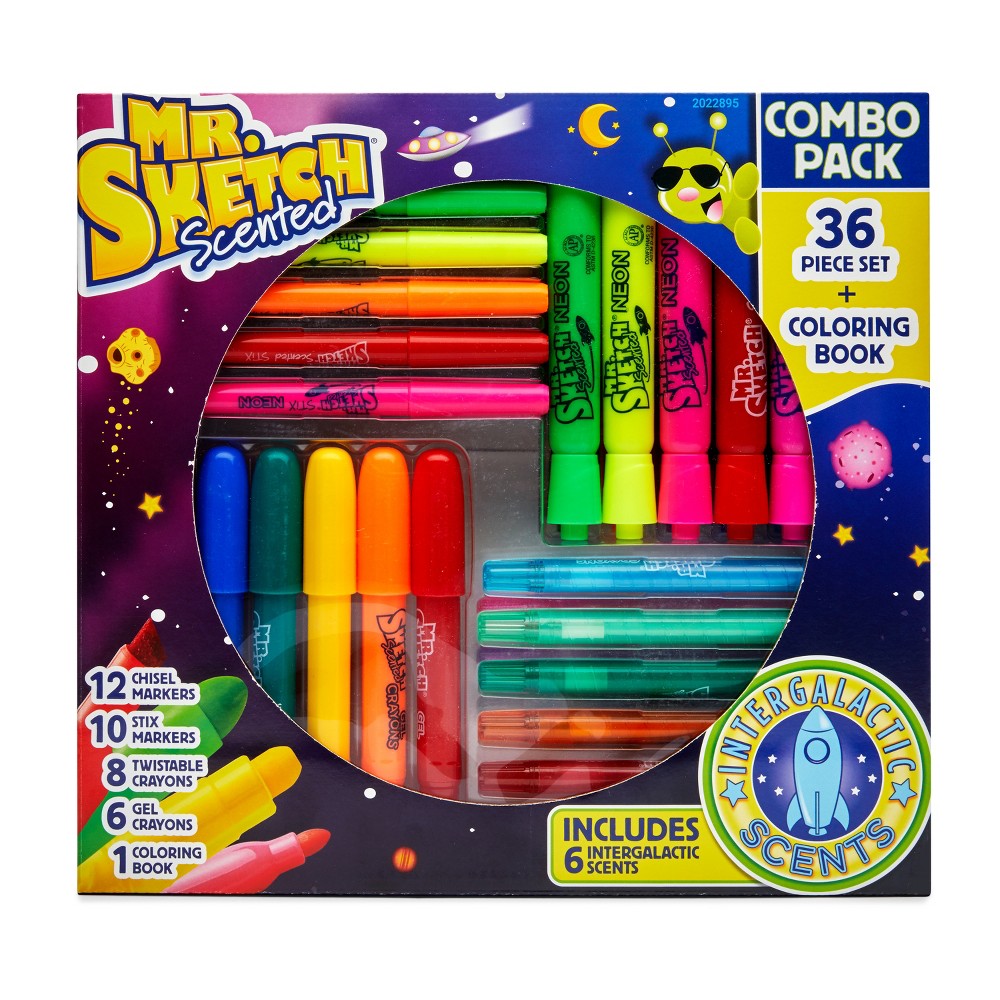 Mr. Sketch 1898305 Scented Markers, Chisel-Tip, Movie Night Colors