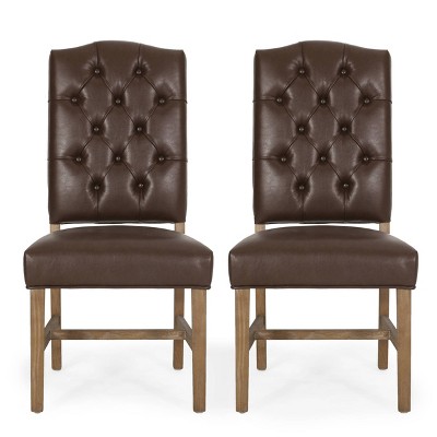 2pk Hyvonen Contemporary Upholstered Tufted Dining Chairs - Christopher Knight Home