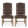 2pk Hyvonen Contemporary Upholstered Tufted Dining Chairs - Christopher Knight Home - 2 of 4
