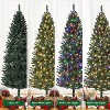 Clearance! 6FT Slim Pre-Lit Pencil Christmas Tree, 250 Color-Changing LEDs, 8 Modes, Hinged Branches, Metal Base - 4 of 4