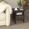 HOMLUX 2PCS Modern Bedside End Table Nightstand with Removable Drawer & Open Shelf - 2 of 4