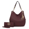 MKF Collection Ashley Vegan Leather Women’s Hobo Shoulder Bag with Wristlet Wallet by Mia K - 2 of 4