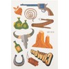 Unique Bargains Realistic Fake Tattoos Brown Yellow 6 Pcs - 3 of 4