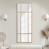 Wooakway Black/Gold Accent Wall Mirror Bathroom/Vanity Mirror Overmantal Mirror Overmantel Mirror for Living Room Bedroom Entryway - 2 of 4