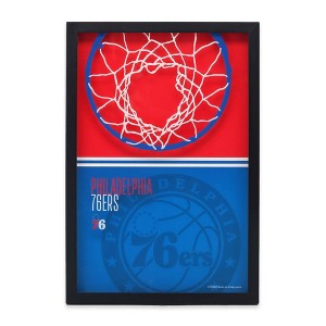 NBA Philadelphia 76ers Print-On Glass Wall Sign - 1 of 4