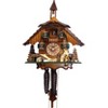 Black Forest Cuckoo Clock – 12" Cottage with Man Chopping Wood & Deer By River City Clocks - 2 of 3