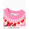 Disney Mickey and Friends Toddler Girl 1pc Minnie Mouse Heart Pattern Long-sleeve Knitwear - 3 of 4