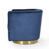 GDFStudio Blairmont Modern Velvet Tufted Swivel Club Chair - 4 of 4