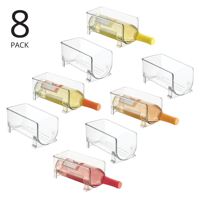 mDesign Wine Rack, Water Bottle Storage Organizer Holder, Stackable, 2 of 10