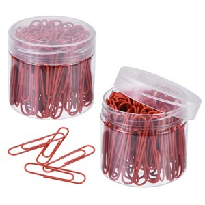 Unique Bargains Prevent Tearing Pages Metal Medium Size Paper Clip 200 Pcs - 1 of 3