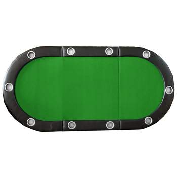 INO Design 84" 10-Player Folding Texas Holdem Blackjack Poker Tabletop Layout Casino Game Mat