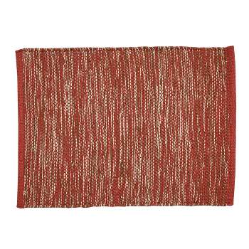 Park Designs Ashfield Yarn Red Placemat Set of 4
