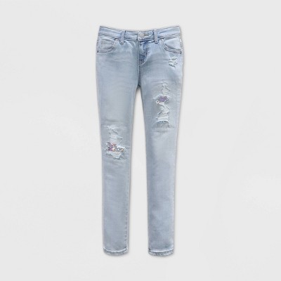 girls distressed jeans