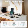 Modern 4 Drawer Dresser with LED Light and Charging Station, White Storage Chest with Power Outlet, Accent Double Dresser for Bedroom Living Room填 - 3 of 4