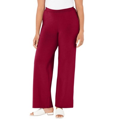 Catherines Women's Plus Size Suprema Wide Leg Pant