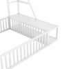 CAVINAS Twin/Full Size Versatile Floor Bed for Toddlers,Kids Bed with Desk & Storage Shelves,Toddler Floor Bed for Girls&Boys,No Box Spring Needed - 4 of 4