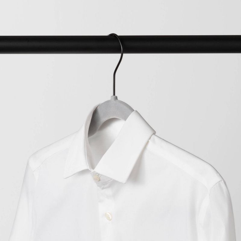 10pk Shirt Flocked Hangers - Brightroom™, 4 of 5