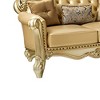 Acme Furniture Vendome Sofa Bone Synthetic Leather/Gold Patina - 2 of 4
