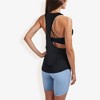 Anna-Kaci Active Women's Relaxed Fit Racerback Tank Top with Scoop Neckline for Workout Wear - 2 of 4