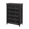 Modern 6 Drawers Dresser 6 Drawers Cabinet,Chest of Drawers Closet Organizers and Storage Clothes Storage Drawers Cabinet for Living Room - 4 of 4