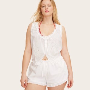 Women's Shell Tank Top - Parke x Target Cream XXL : Target