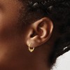 Black Bow Jewelry Kids 14k Yellow Gold Small Endless Hoop Bead Earrings, 12mm (7/16 in) - 3 of 4