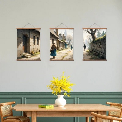 Floral Canvas Wall Art with Strong Artistic and Visual Aesthetics,3 - Pieces