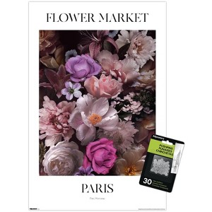 Trends International Reinders: Flowers - Parc Monceau Paris Unframed Wall Poster Prints - 1 of 4