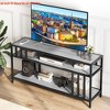 58" Living Room TV Stand for Television up to 65 Inch, Entertainment Center w/3-Tier Open Shelves, TV Media Console Table Quadruple - 4 of 4