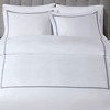 Okak Full/King 5-Piece Navy Style Cotton Sateen Bed Comforter Set with Throw Pillow,Embroidered Quilt Bedding Sets,Machine Washable - 2 of 4