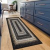 Indoor Modern Imitation Weaving Textured Area Rugs for Bedroom Living Room Abstract Easy Care Washable Soft Low Pile Non Slip Carpet - 2 of 4
