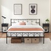 IDEALHOUSE Metal Platform Bed Frame with Headborad & Footboard for Girls, Under Bed Storage,No Box Spring Needed,Simple Assembly - 3 of 4