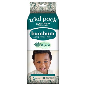 bumbum Luxury Fragrance-Free Disposable Diapers - (Select Size and Count) - 1 of 4