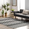 Nuloom Jess Hand Loomed Cotton Flatweave Striped Indoor Area Rug - 2 of 4