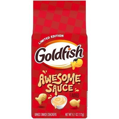 Goldfish Limited Edition Awesome Sauce Flavored Crackers - 6.1oz